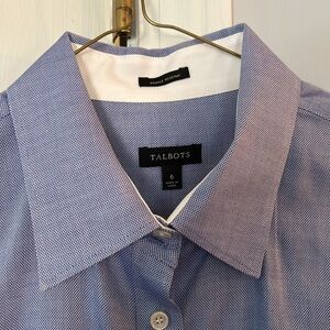 Talbots professional blue blouse, size 6